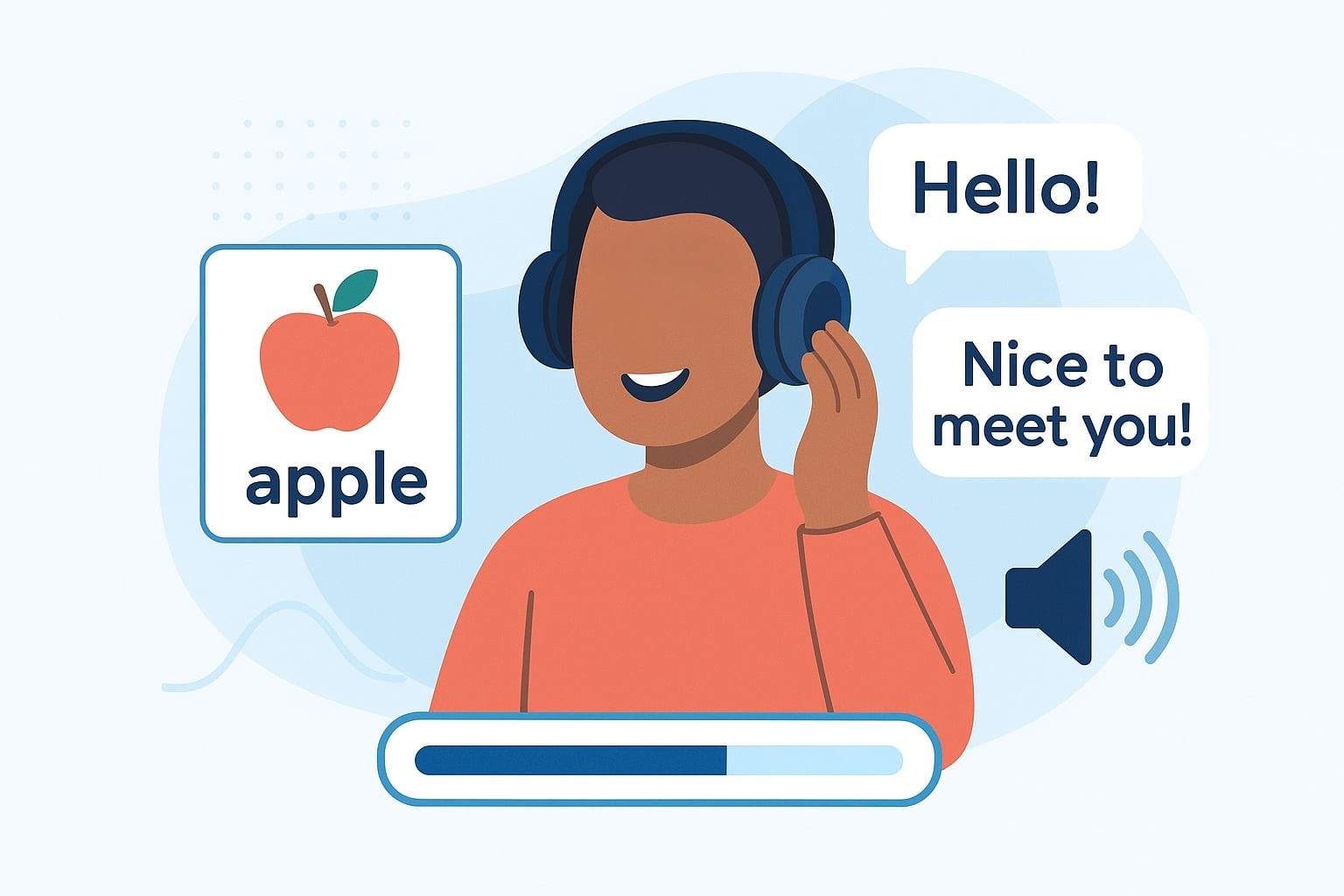 Illustration for Learn English Vocabulary with Pictures and Audio showing key details